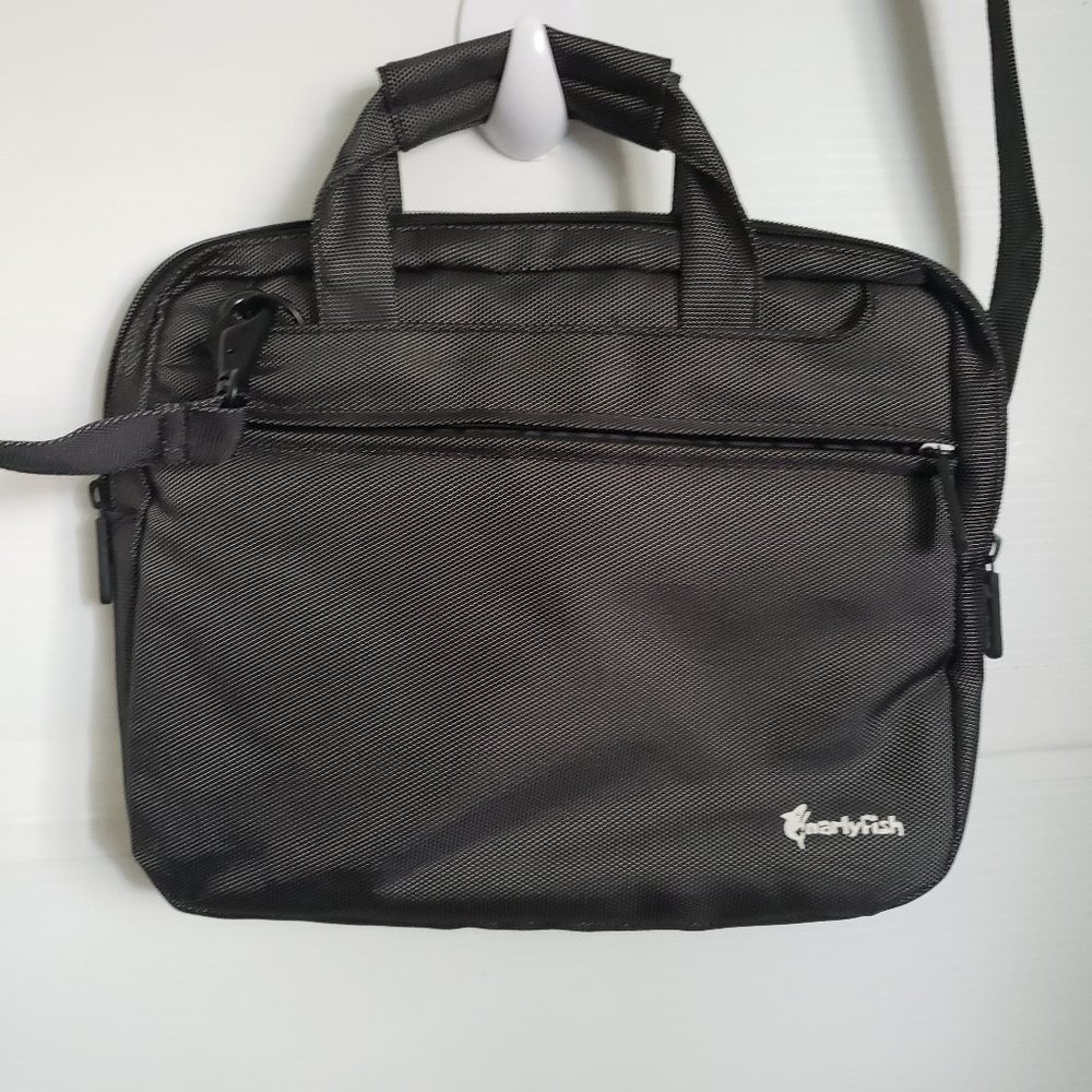 GnarlyFish tablet ipad bag up to 12" across zippered shoulder strap front pocket